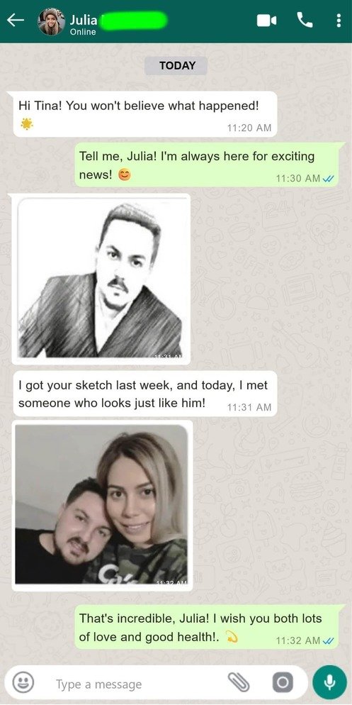 Tina Aldea Soulmate Sketch customer review 3
